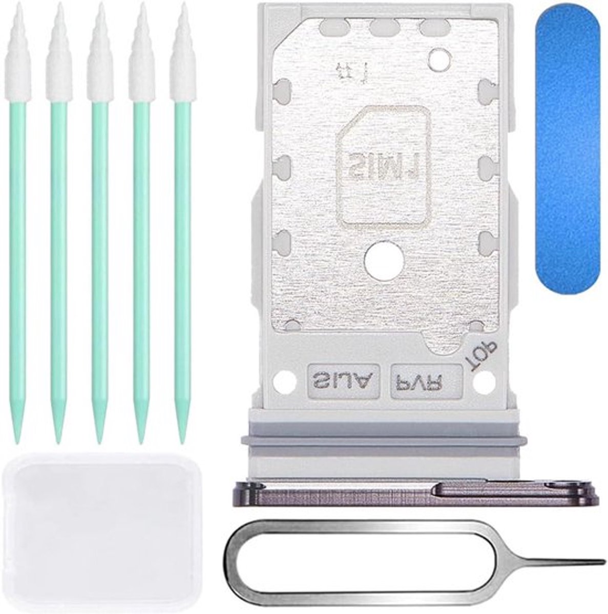 Allecto Plus - Dual-SIM Houder voor Samsung Galaxy S22 - Zwart - Vervanging