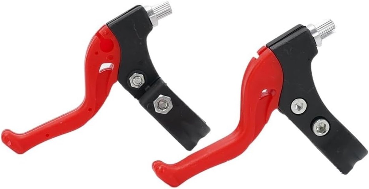 Fiets remhendels Remstangen Paar Kinderfiets Reparatie Ultralicht Ontwerp 2.2 cm Diameter Rood