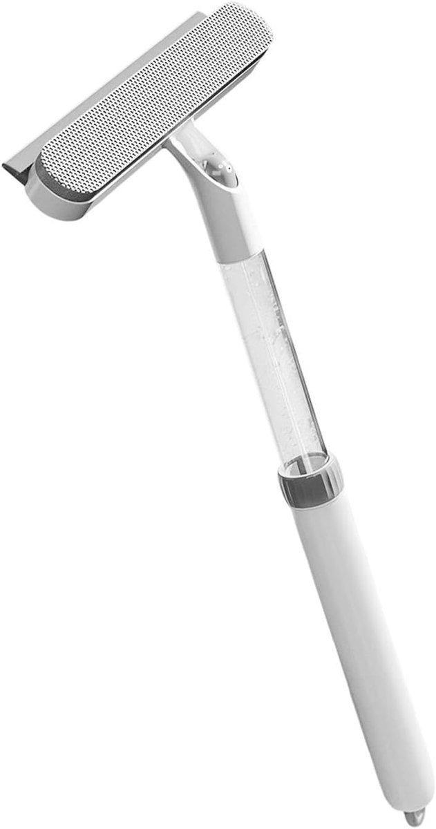 Raamtrekker - Glasreiniger - Streeploos Reinigen - Uittrekbare Borstel - 53 cm - Wit