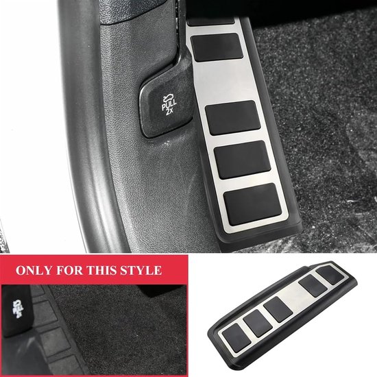 Pedaalhoezen Auto - Pads Gas Rem - Verbeterde Grip - Roestvrij Staal - 1 Stuk - Zilver — afbeelding 4