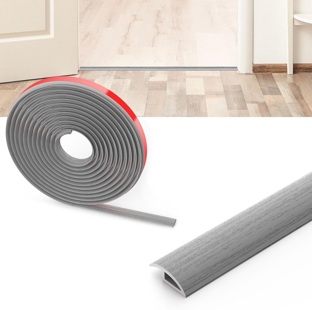 2 meter PVC overgangsstrip voor laminaatvloeren, zelfklevende drempelstrip voor vloeren, i