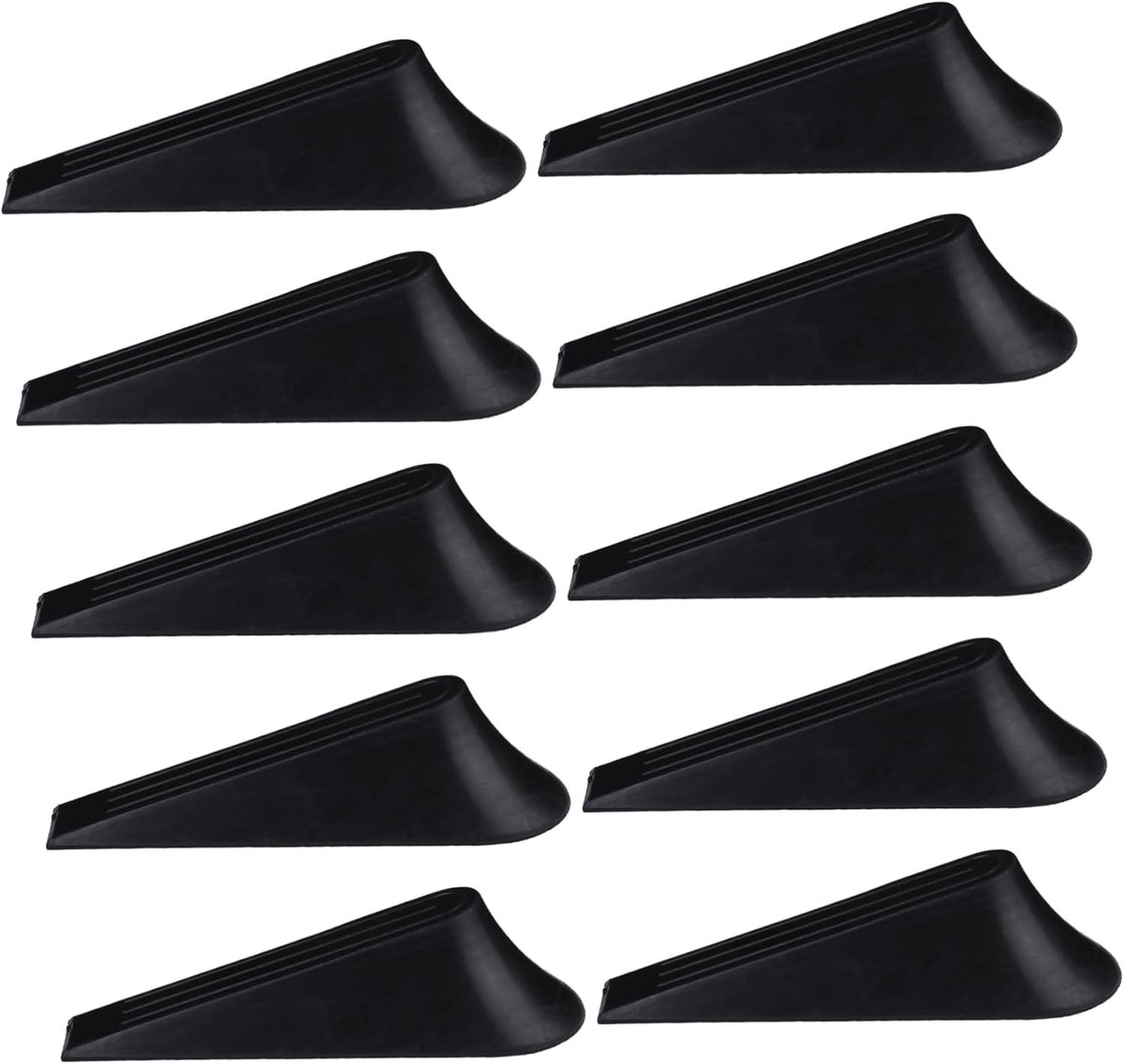 Deurstop Buffer - Deurstopper Muurbeschermer - Babyveiligheid - Zonder Vloer Krassen - 11x3.9cm - Zwart