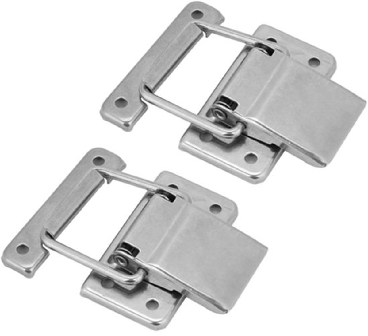Shopcentral - Latch Hasp - Rvs Bevestiging - Ideaal voor Kasten - Stalen Hasp
