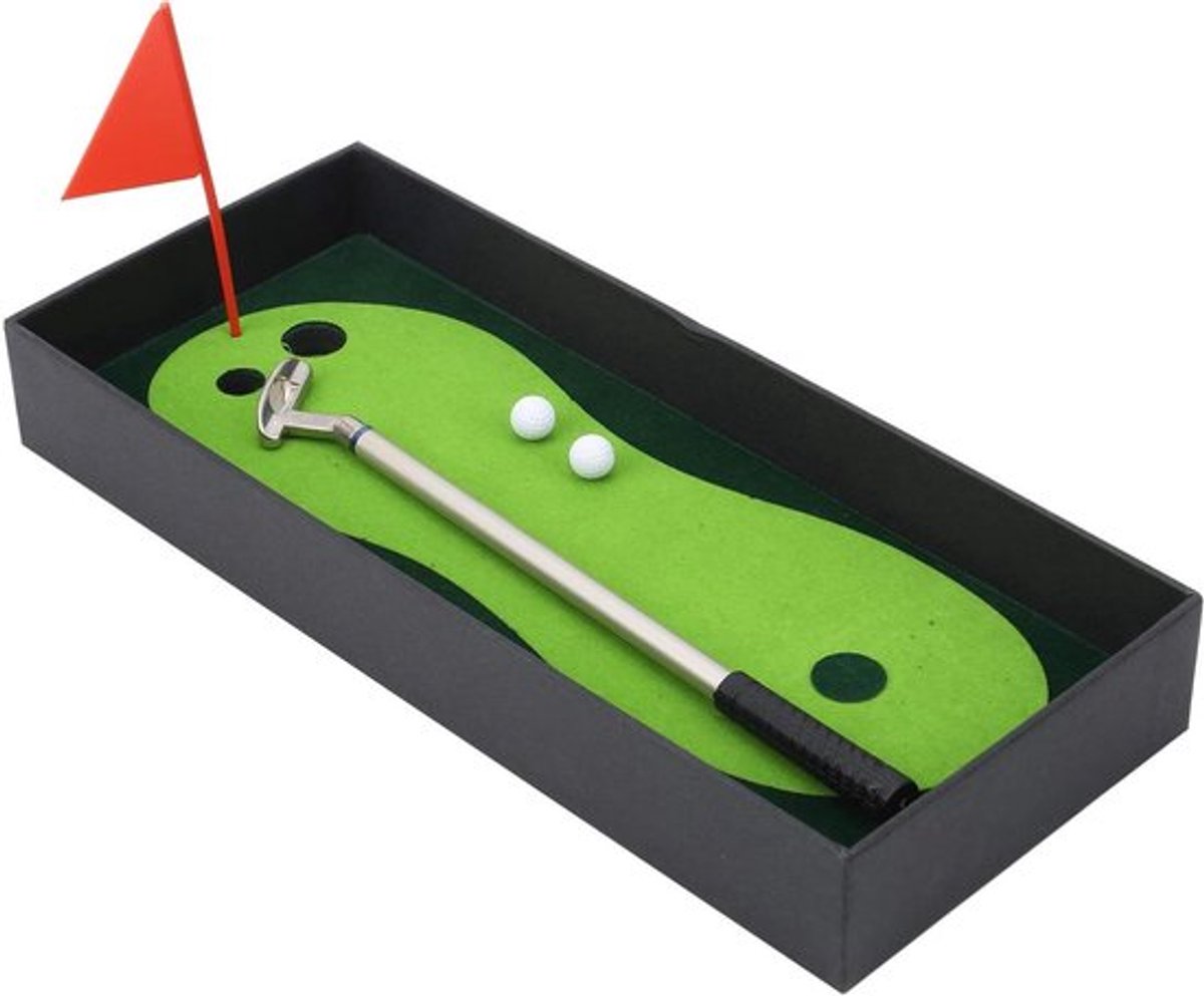 Allecto Plus - Mini Golfclubs Set voor Binnen - Mini Golf Oefenset voor op Kantoor