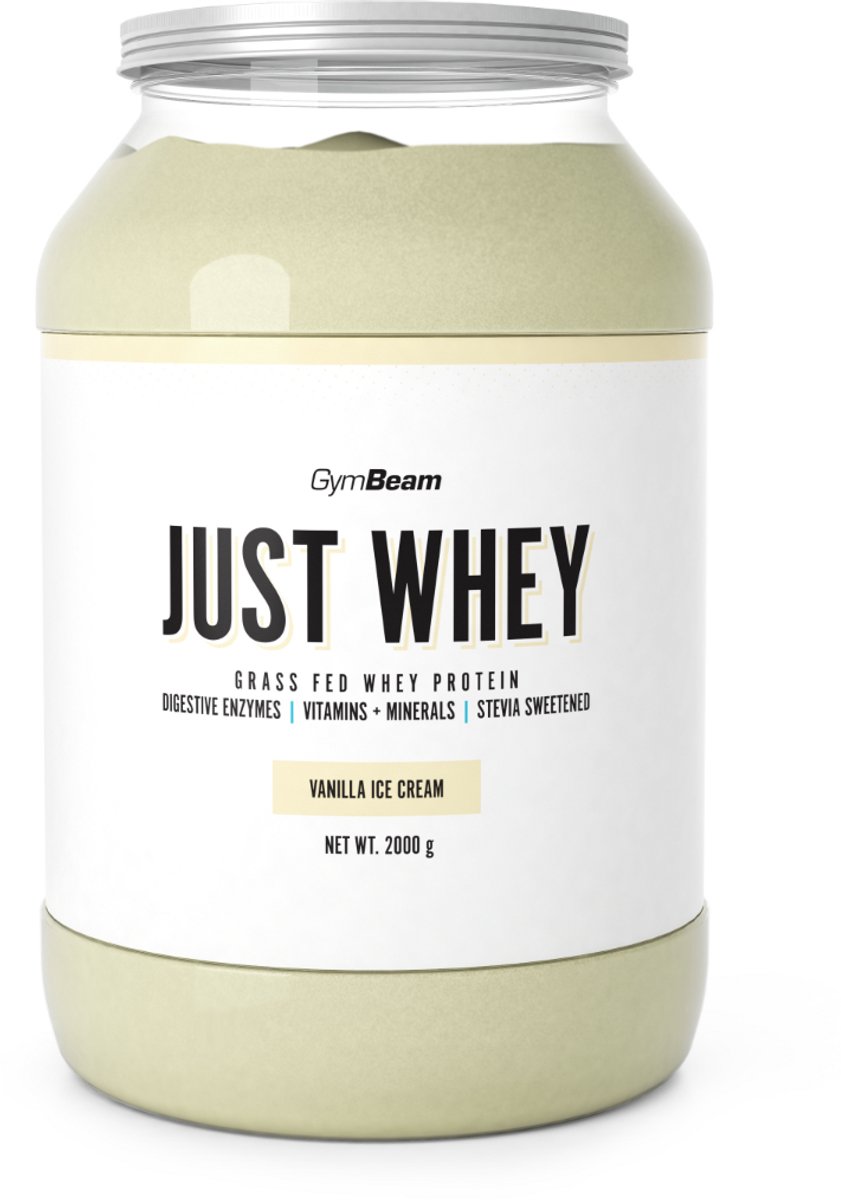 GymBeam Just Whey Proteïne - Vanille-Ijs - Whey Proteïne Blend - Eiwitpoeder - 2000 gram (67 servings)