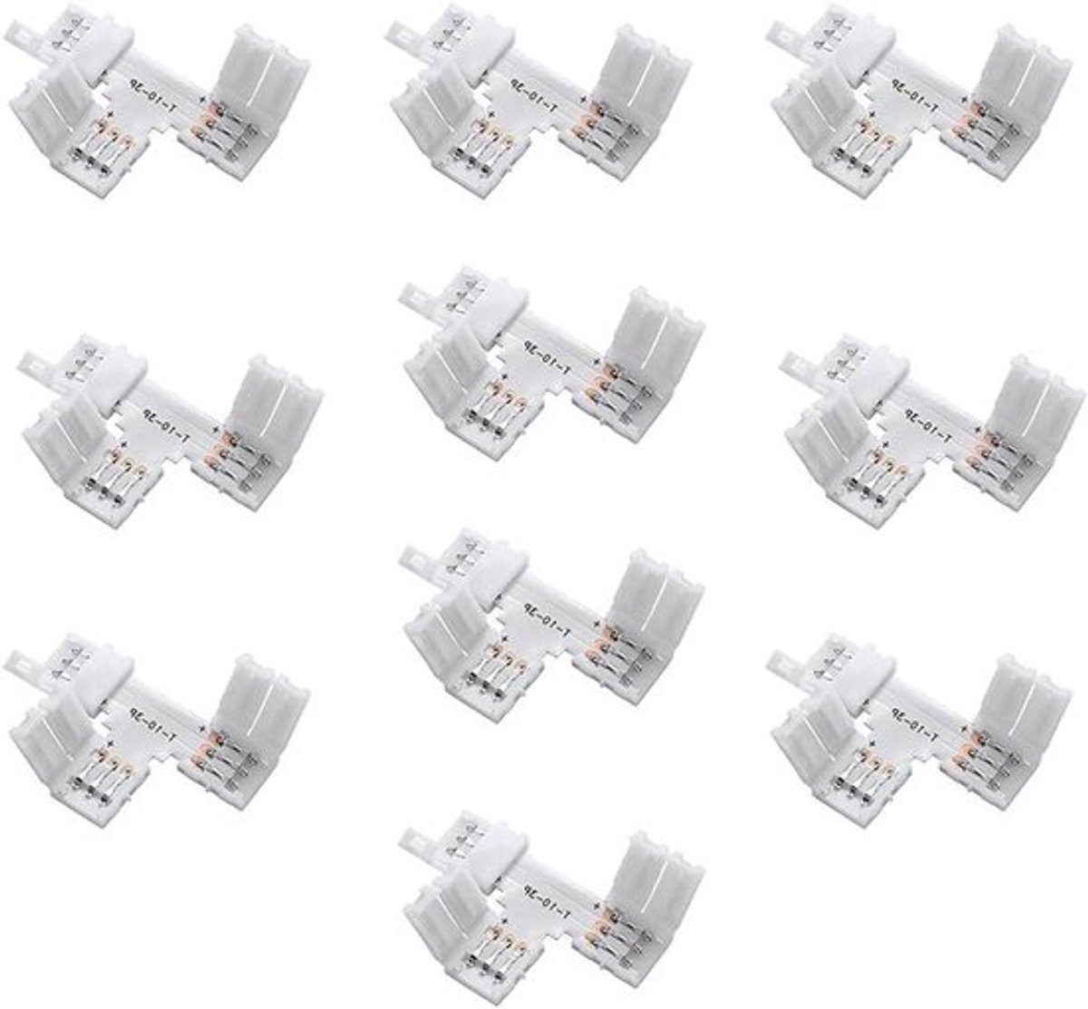 Set van 10 aansluitingen voor 10mm LED-verlichting Inovra Plus