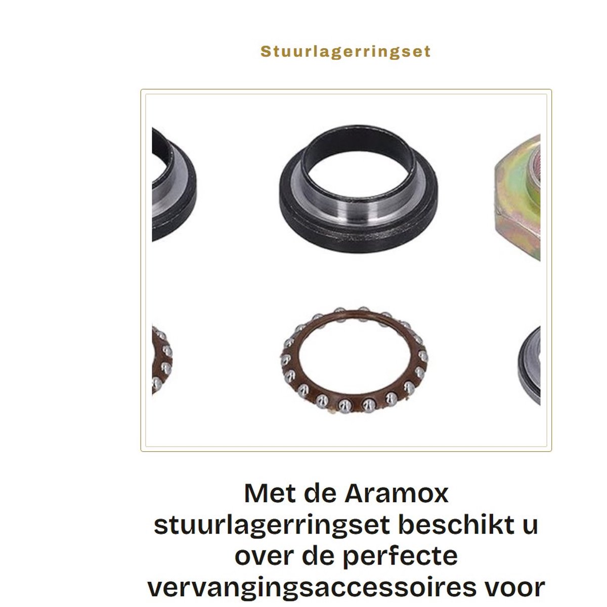 Dailygoods- Stuurlagerringset Directe Vervanging - Stuurstanglager - Metaallegering - 1 Set (6 Stuks) - Compatibel met PW50/JR50 - Premium Kwaliteit - Stuurlager
