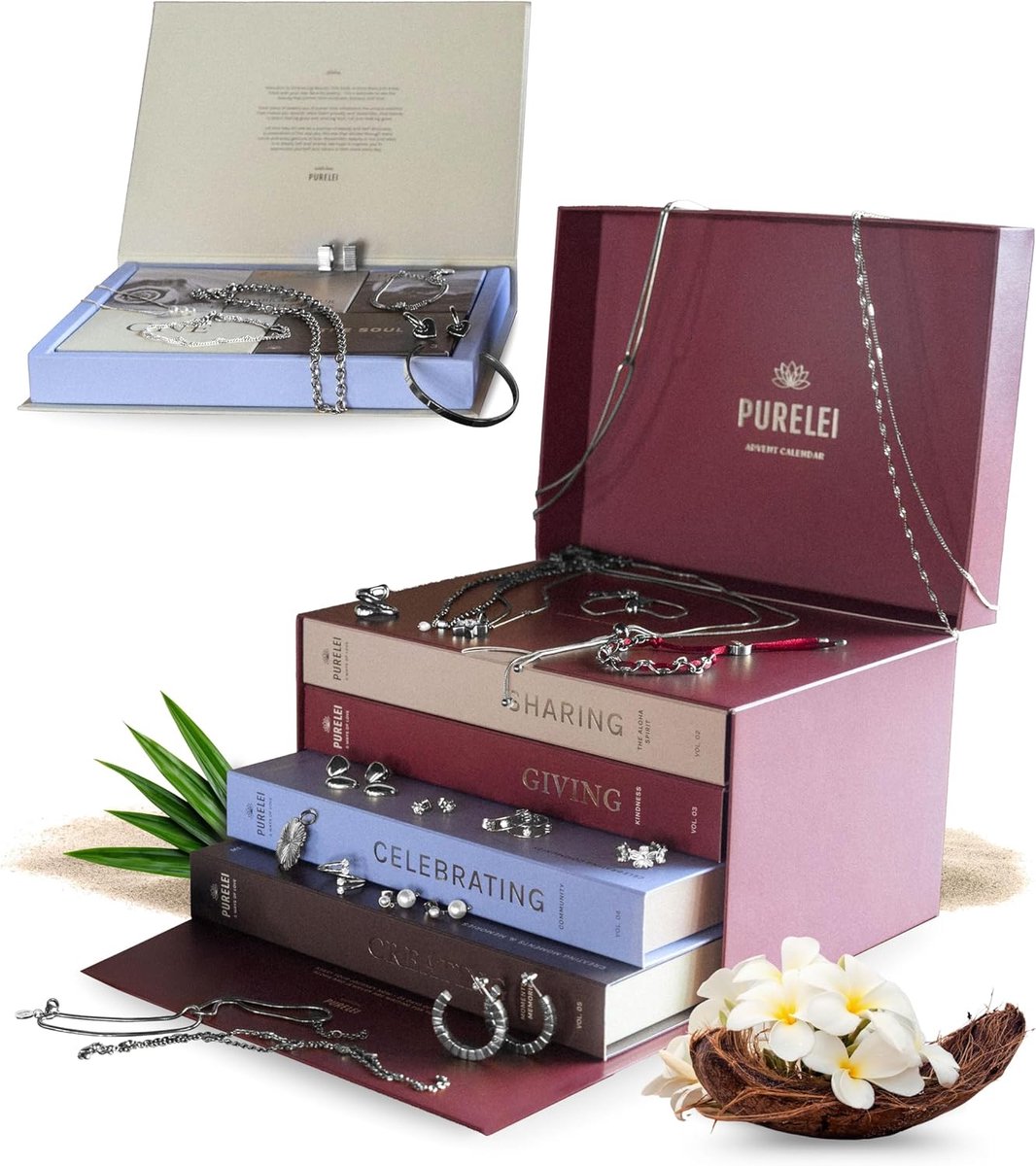 Thijox - Sieraden Adventskalender 2025 - 25 Exclusieve Zilveren Sieraden - Duurzaam & Herbruikbaar - Perfect Cadeau voor Vrouwen - Magische Feestdagen