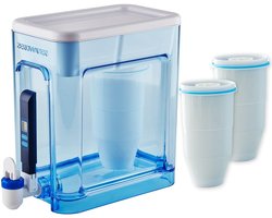 Thijox - ZeroWater Waterfilter-dispenser 5,2L met 5-traps filters, IAPMO-gecertificeerd, TDS-mes voor lood en PFOA/PFOS reductie, ideaal voor keuken e