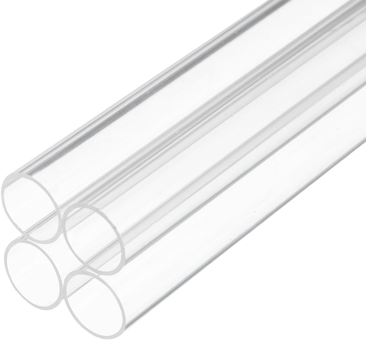 Dailygoods- Plastic Buis 6 Inch - Doorzichtige Acryl Buis - 15 mm x 18 mm - 4 Stuks - Waterleidingen - Goede Weerbestendigheid