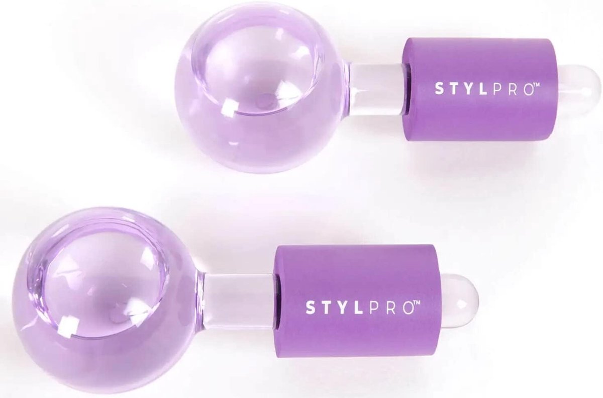 Thijox - Gezichts-ijsbollen | Cryotherapie Ice Roller voor Verminderen van Wallen en Poriën | Gezichtsmassage met Antivriesvloeistof | Stevige Huid |
