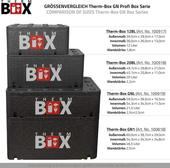 Professionele Stapelbare Thermoboxen voor Warm- en Koudhoud Transport van Merkloos — afbeelding 2