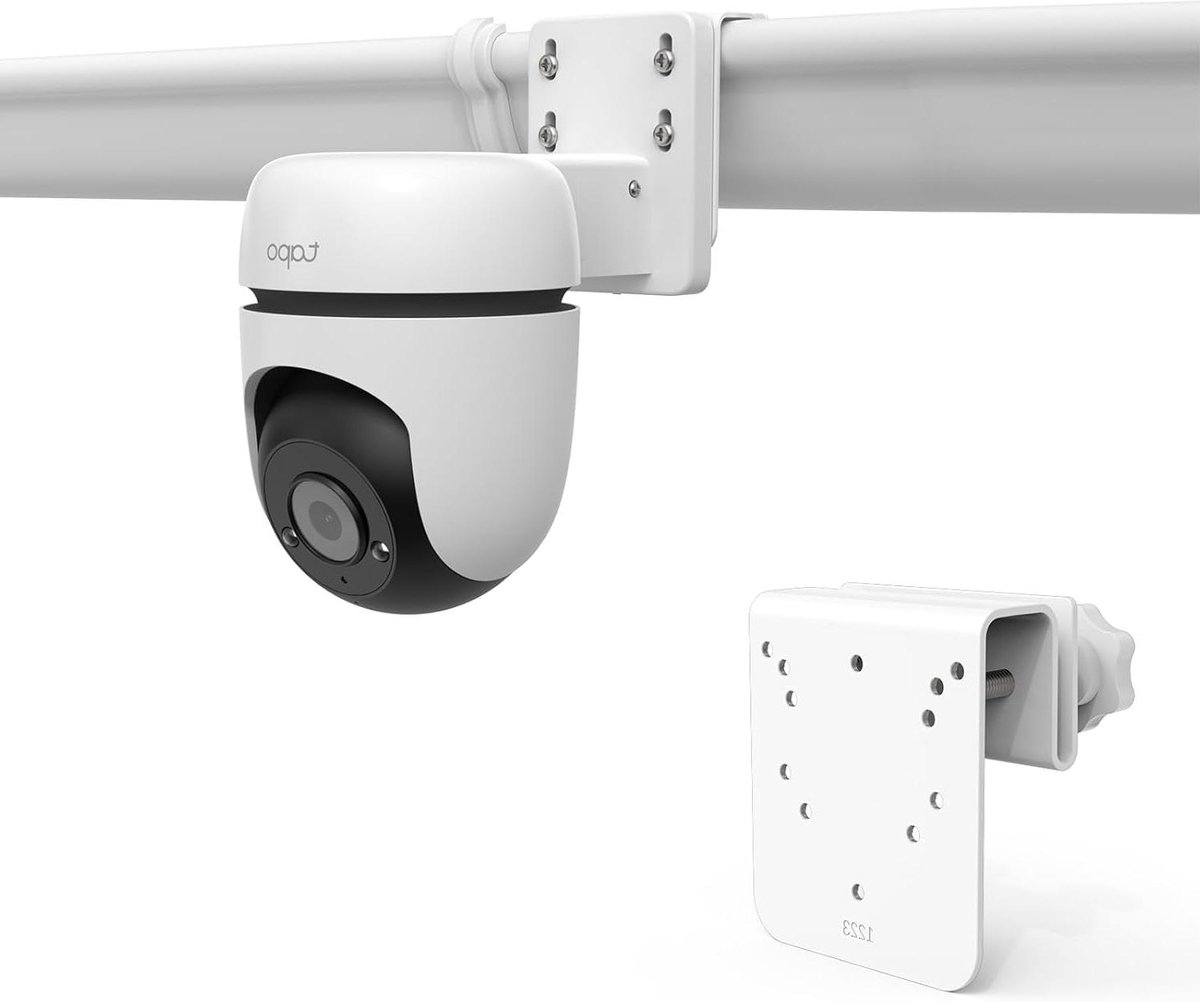 Camera Gutter Mount - Bevestigingsbeugel Buiten - Beveiliging Camera - Speciale Pan/Tilt - 17 x 16.5 cm - Wit
