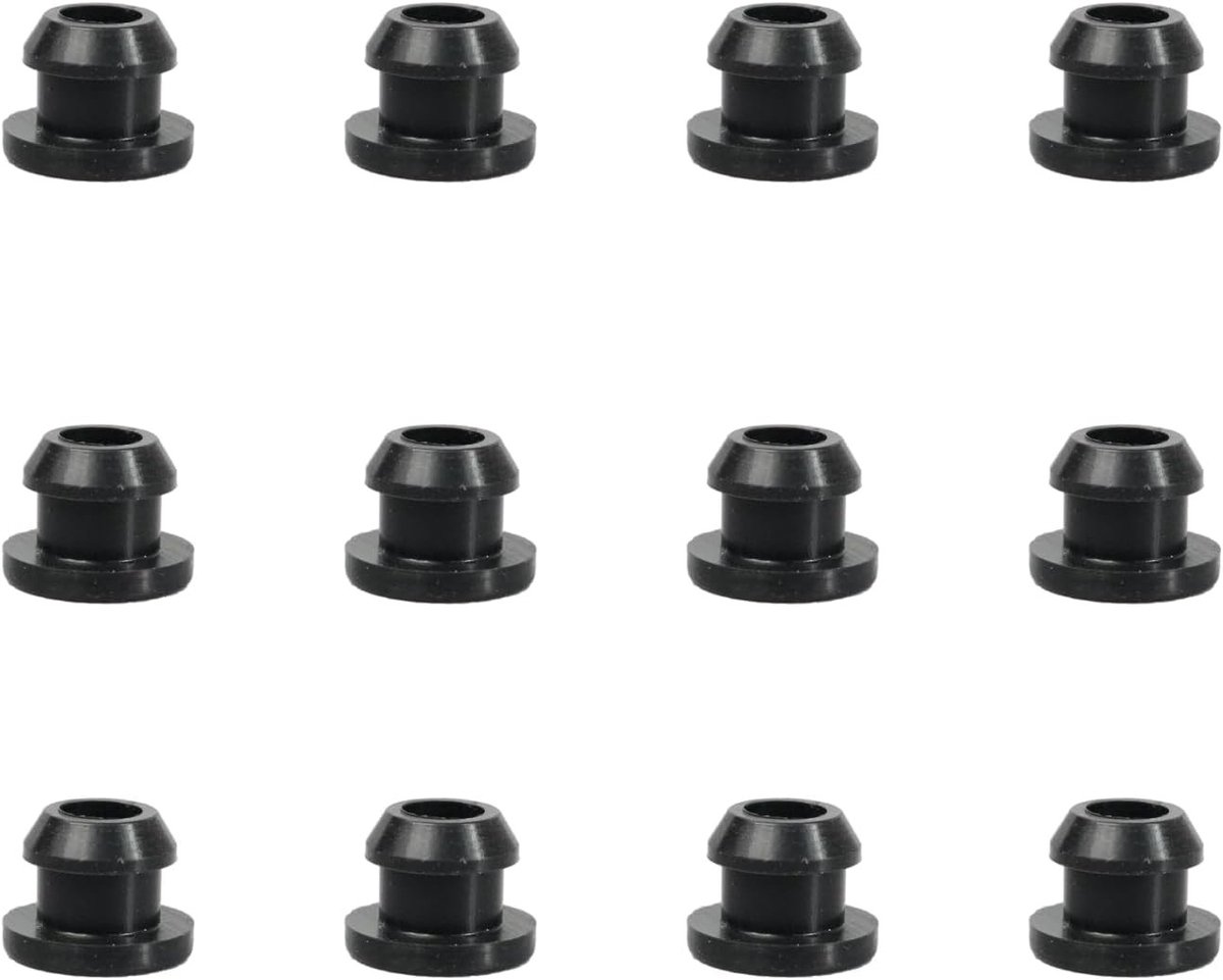 Set van 12 Rubber Bevestigingen voor Roestbescherming van Motorhome Fornuizen, Vervangingsonderdelen voor Hobs met 5 mm Stangen, Duurzaam en Betrouwbaar