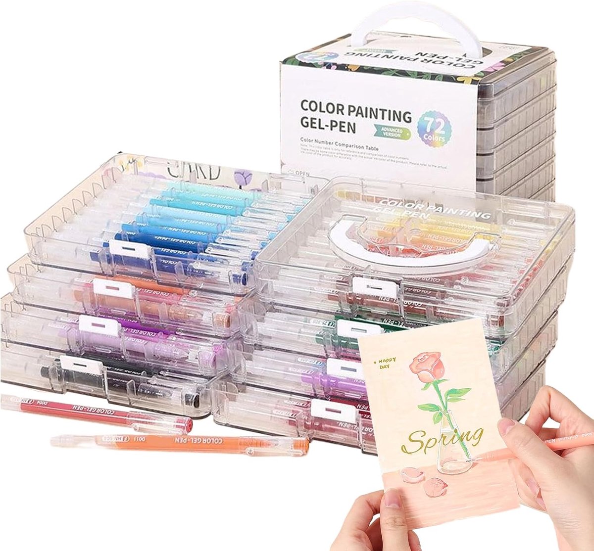 Thijox - Gelpennen Fijne Punt Set - Kleurrijk Schrijfplezier voor Kinderen en Volwassenen - Perfect voor Tekenen, Scrapbooking, Kleurprojecten, Wenska