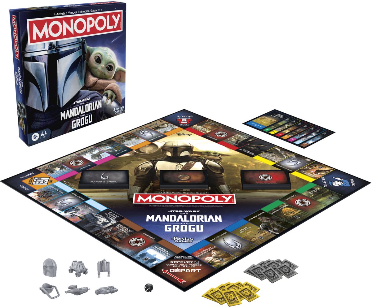 Monopoly Star Wars The Mandalorian and Grogu - Bordspel - Franstalig