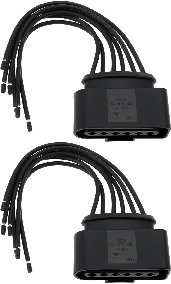 Dailygoods - 2x 6-Pin Auto Connector Reparatie Kit voor Diverse Auto's