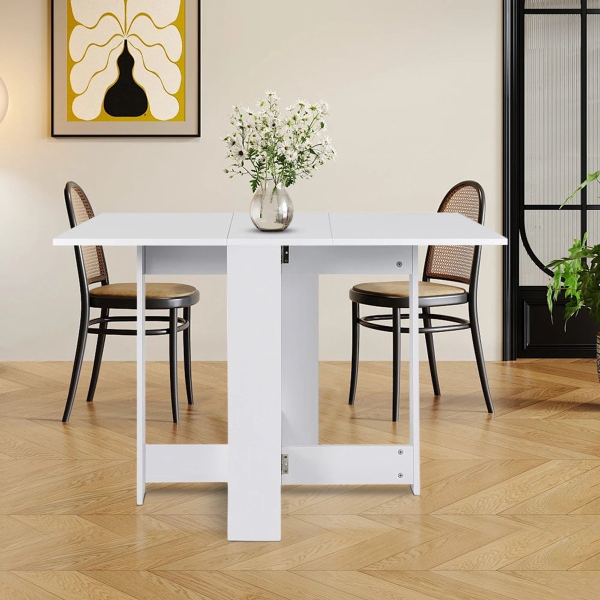 Dailygoods Eettafel, eettafel, eettafel, 103*76*73,4cm, eettafel voor 4-6 personen, geschi