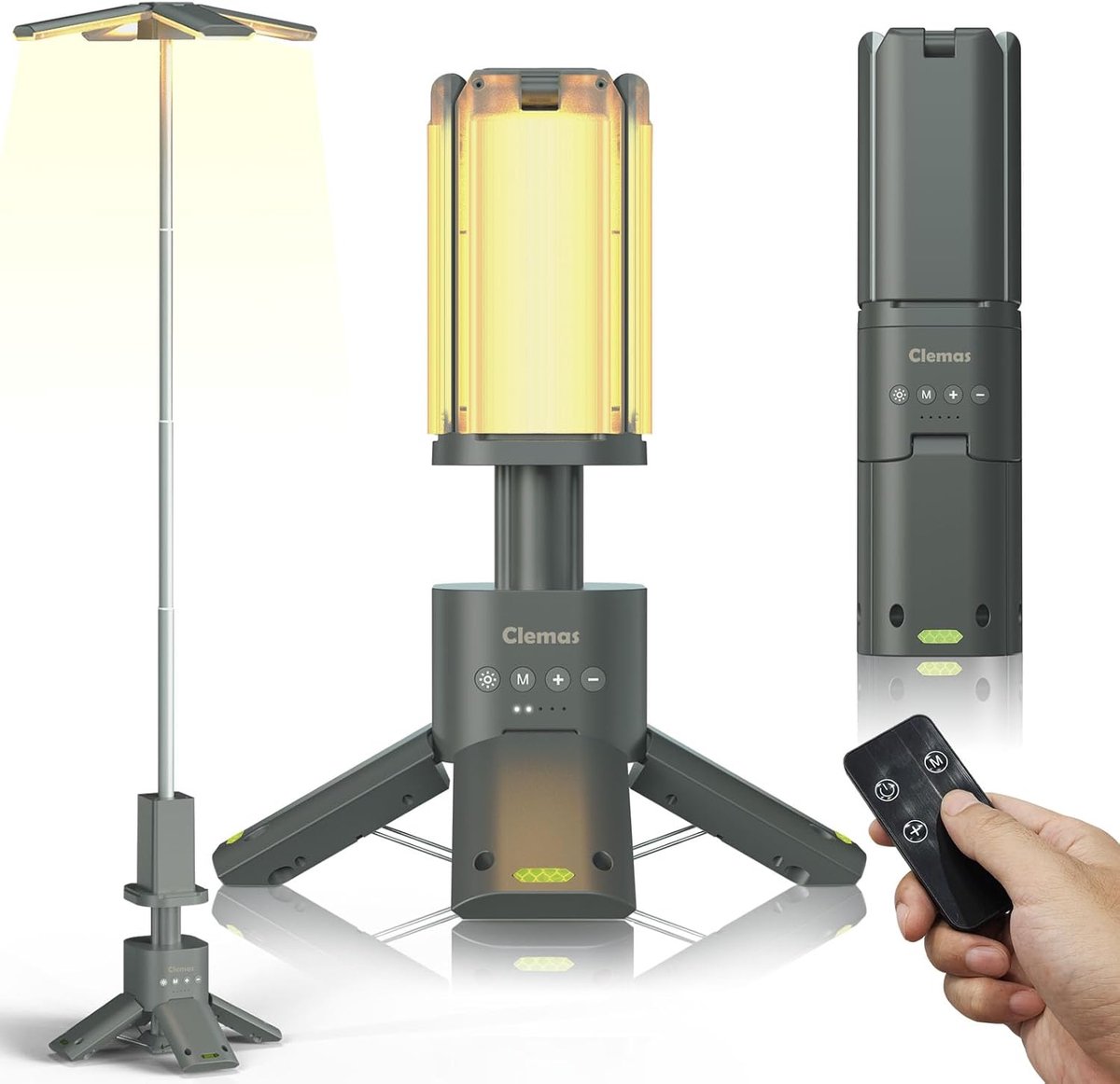 Thijox - Telescopische Campingverlichting LED, Oplaadbaar 14000mAh, Dimbare Magnetische Lantaarn, Snoerloos, IPX5, Voor Tent, Werklocatie, Buiten, 600