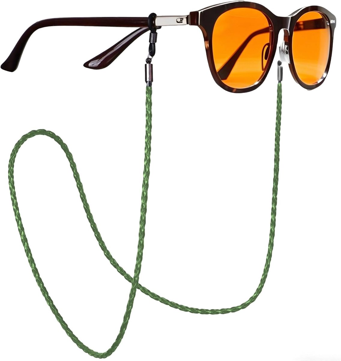 Thijox - Brilriem Zonnebril Riemen voor Mannen - Comfortabele Chain Cord - 4 Stuks - Ideaal voor Senioren - Veilig en Betrouwbaar - Zwart