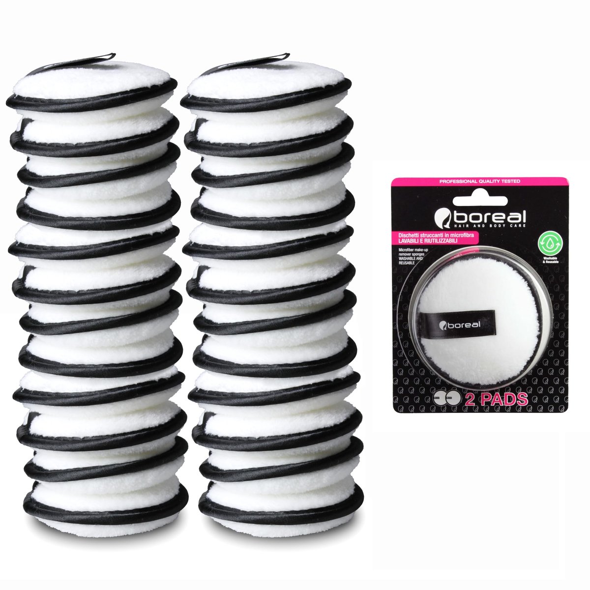Dailygoods - Verpakking van 24 Herbruikbare Katoenen Microvezelpads voor Gezichtsreiniging