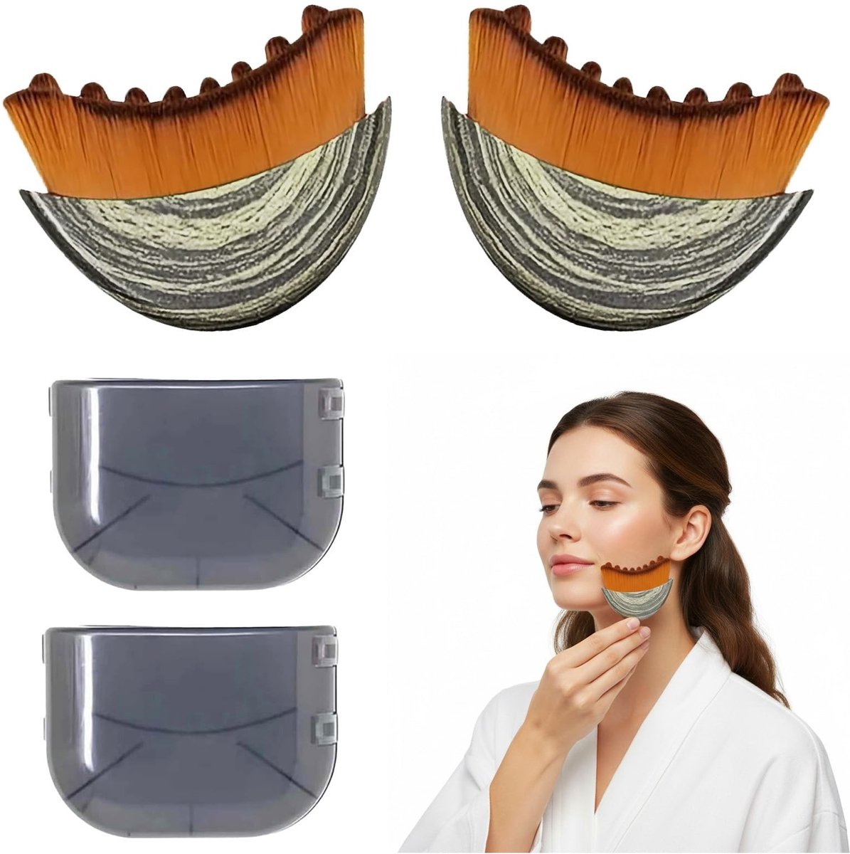 Inovra- Droogborstel - Lymfedrainage Massage - Draagbare Borstel - Vermoeidheid Verlichting - Voor Gezicht/Lichaam - Ideaal voor Dagelijkse Verzorging - Lymfeborstel