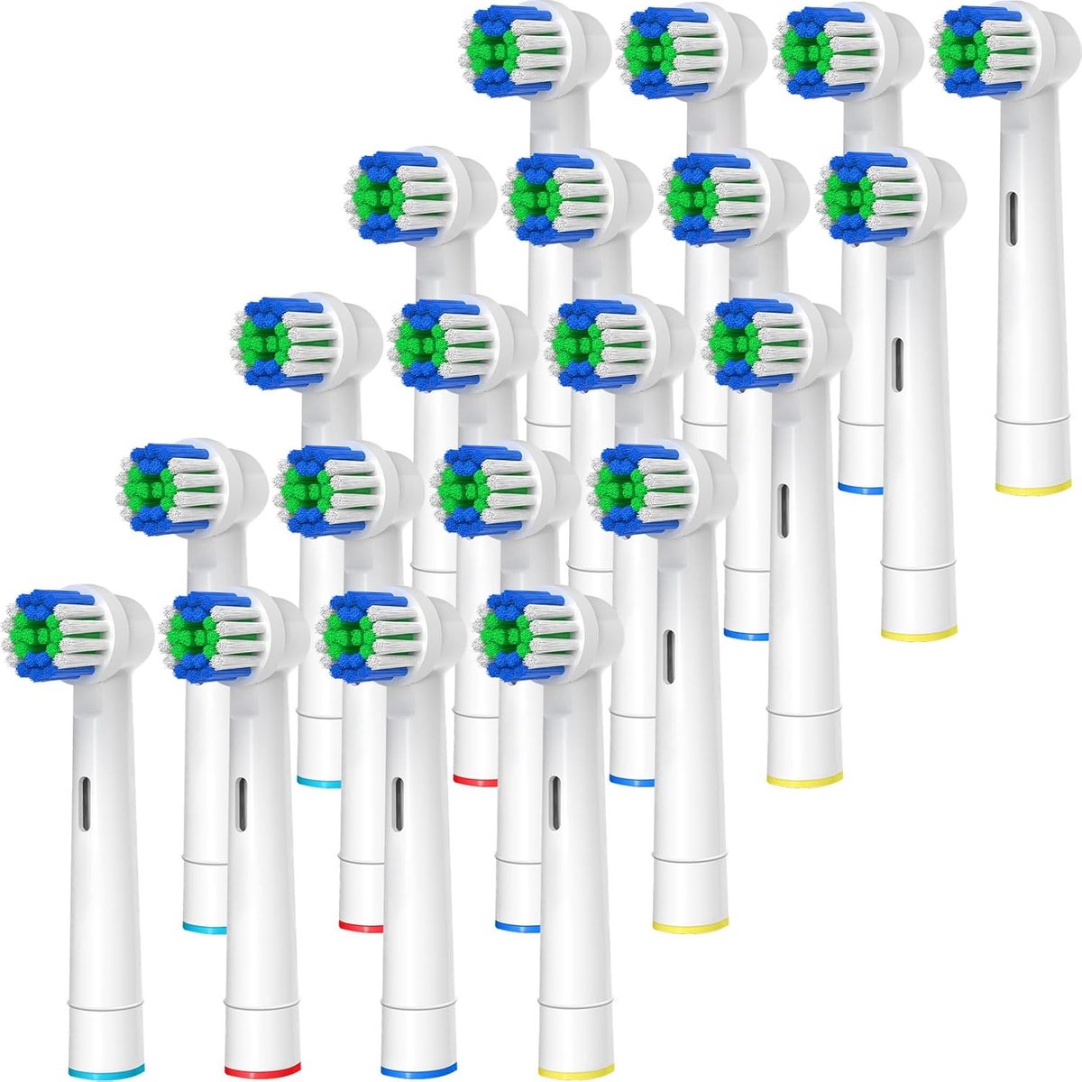 Thijox - 20 Stuks Vervangende Tandenborstelkoppen voor Elektrische Tandenborstels, Professionele Opzetborstels Compatibel met Oral B, Gevoelige Reinig