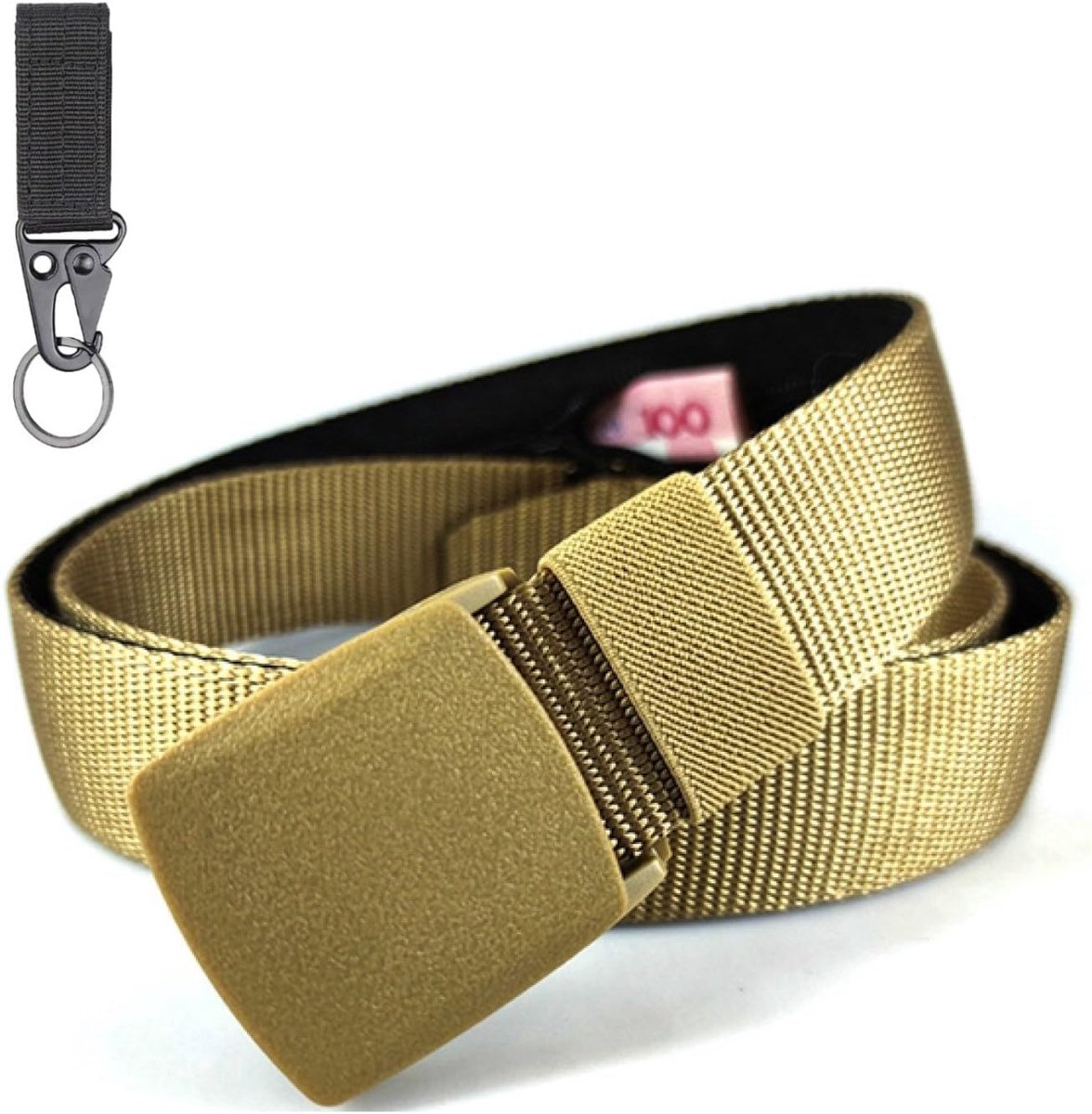 Thijox - Diefstalbeveiligingsgordel Reisriem met Geheime Zak, Ritssluiting, Geluidsloos, 6 Kleuren, Gratis Karabijnhaak, Ideaal voor Vakantie, Outdoor
