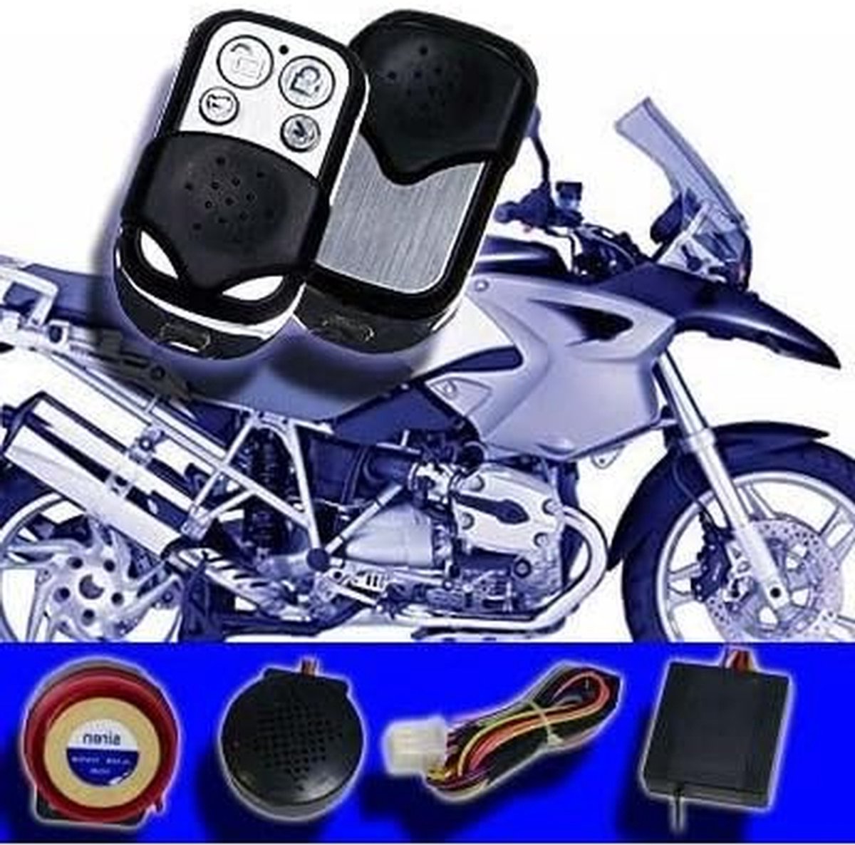 Motor Alarmsysteem - Scooter Beveiliging - Voertuig Beveiligen - Met Afstandsbediening - 125 Decibel - Zwart