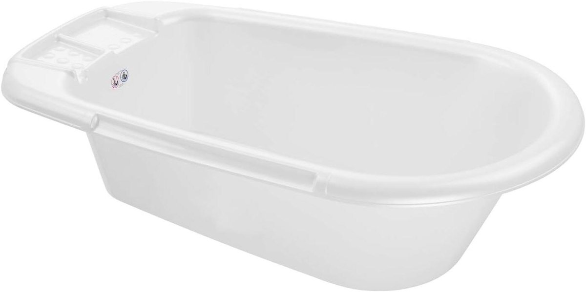 Babybadje - Baden Kinderen - Veilig Wassen - Met Afvoerstop - 84 cm - Wit
