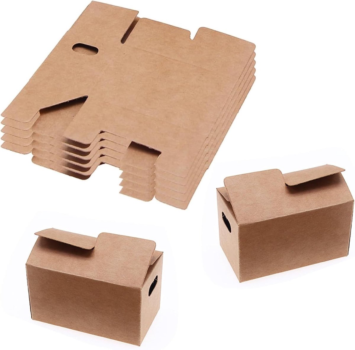 10 Stuks Miniatuur Verhuisdozen | Mini Verpakkingsdozen 8x4.3x5cm | Dozen met Wielen voor DIY Projecten en Creatieve Decoratie