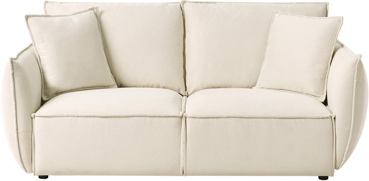KUNES - Driezitsbank - Lichtbeige - Polyester