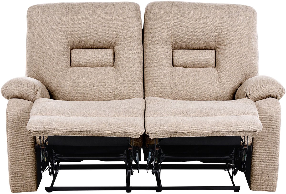 BERGEN - Tweezitsbank - Beige - Polyester
