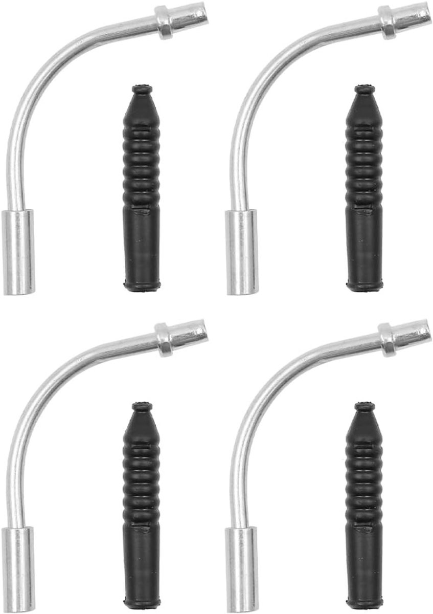 4 Sets V Brake Noodle voor Fietsen, Kabelgeleiders, V-Brake Onderdelen, Remleidingen en Rubber Slangen voor Weg- en Mountainbikes