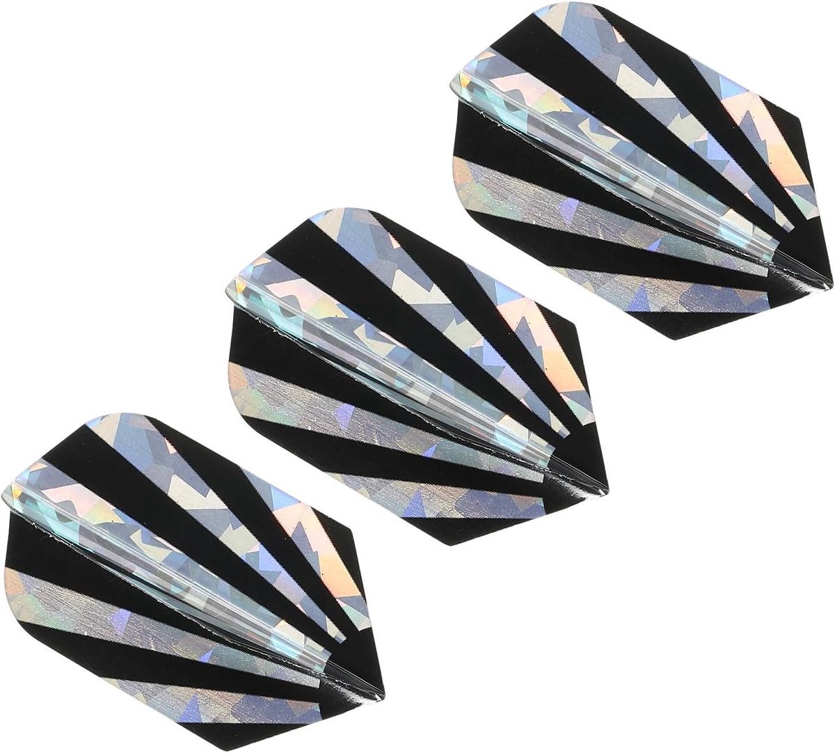 Dart Flights - Dart Accessoires - Precisie Werpen - Uniek Design - 44 mm x 24 mm - Zwart