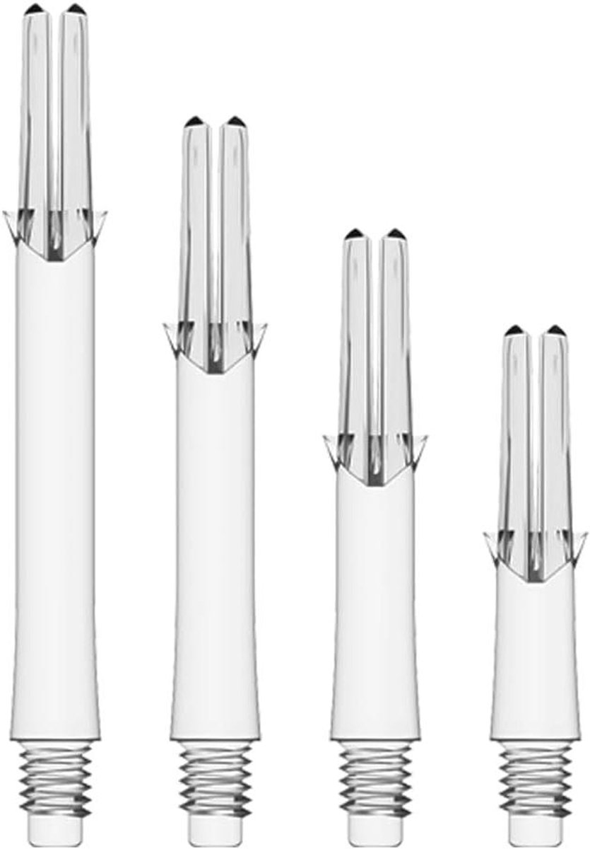 Dartshafts Medium - Dart Accessoires - Dartspel Verbeteren - Geintegreerde Vluchtbeschermers - 330 - Helder