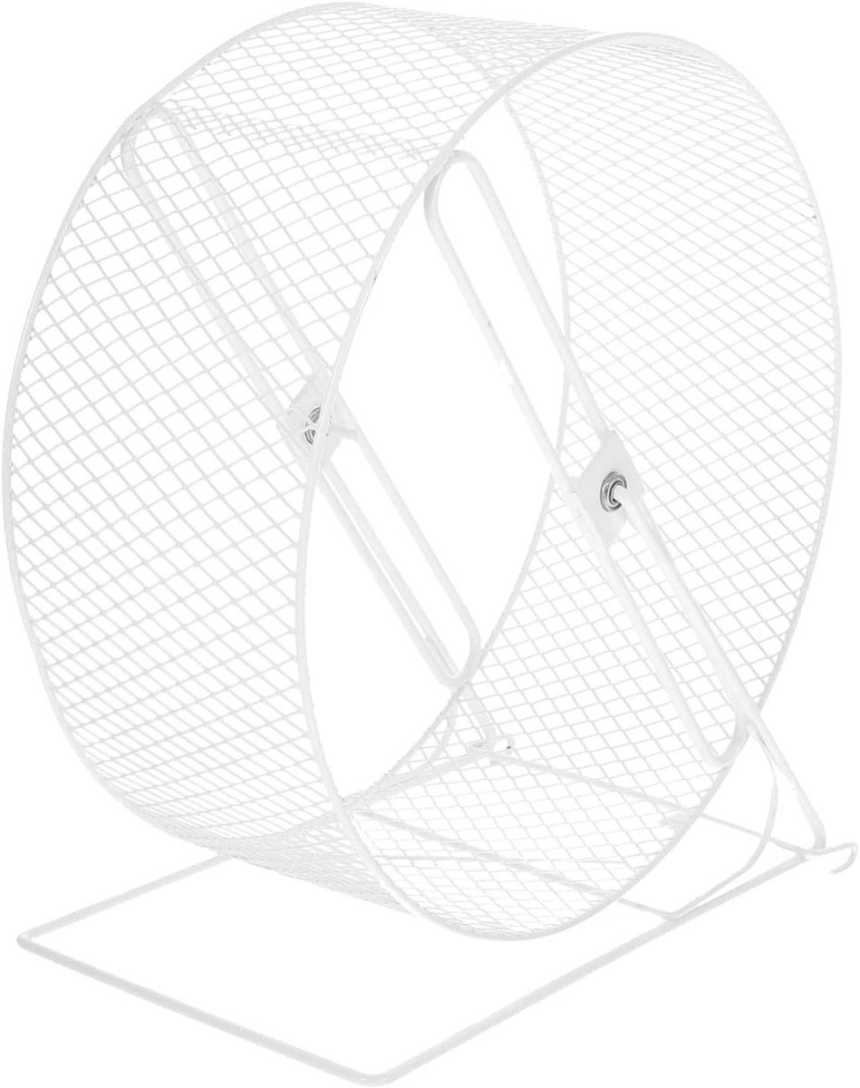 Hamster Wiel - Looprad Dier - Dieren Sport - Stil Ontwerp - 33.5 cm - Wit