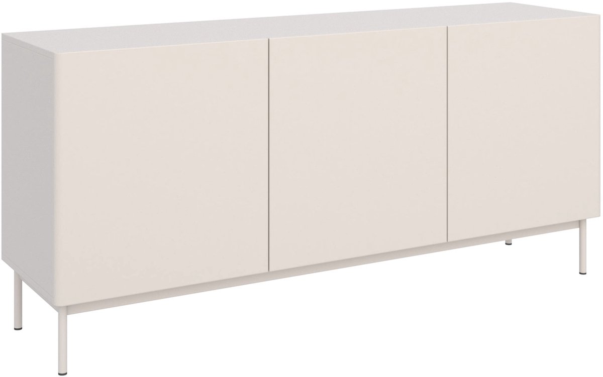 Selsey Olio – Hoog TV-meubel met 3 deuren - wit - 160cm