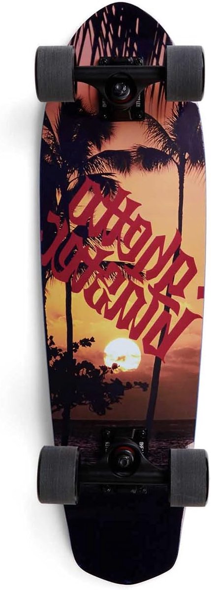 Cruiser Skateboard Stadsplank Stadstransport 7-laags esdoorn dek 71 x 23 cm Tropisch