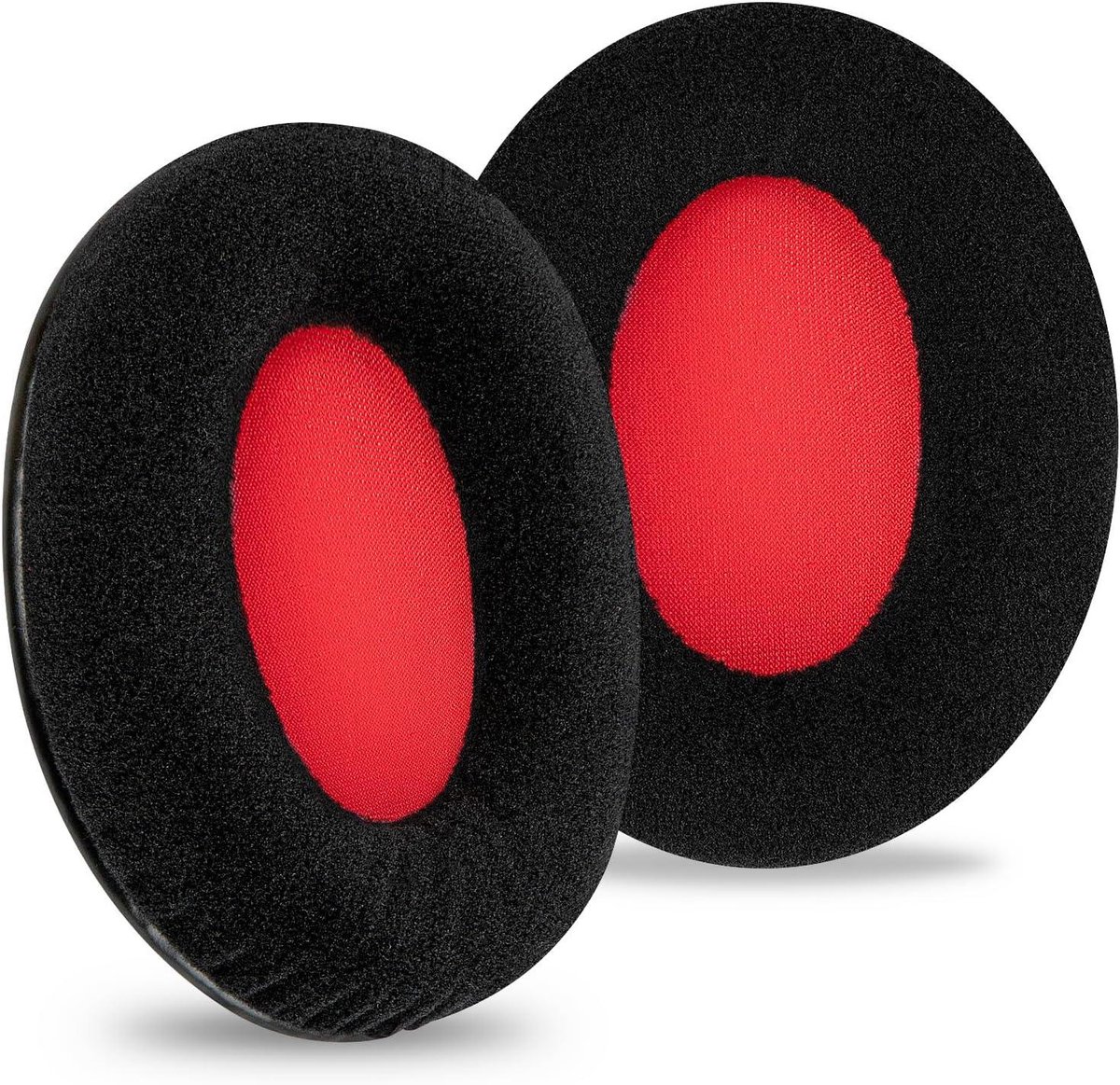 Hoofdtelefoon Oorkussens - Velours Pads - Muziek Luisteren - Directe Vervanging - 2 Stuks - Rood