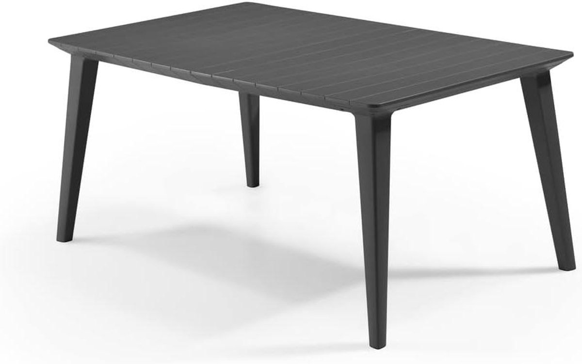 Tuinstafel - Eettafel Buiten - Buiten Eten - Mat Tafelblad - 157 cm - Grafiet