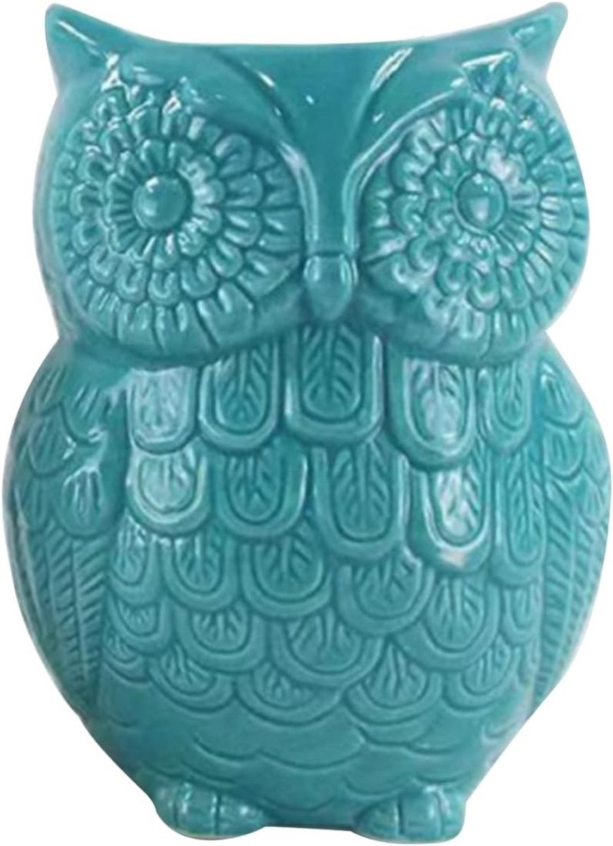 Decoratieve Uilen Keuken Organizer voor Keukengerei - Ceramische Kookgerei Houder en Cadea