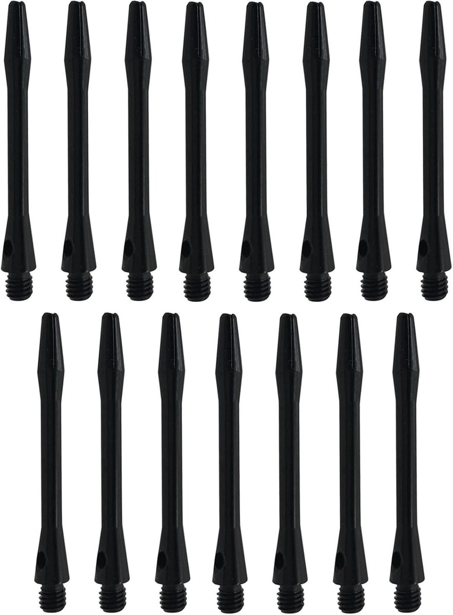 Set van 15 Aluminium Dart Shafts 45mm - Geschikt voor Soft en Steel Darts, 2BA Universele Draad, Perfecte Dart Accessoires