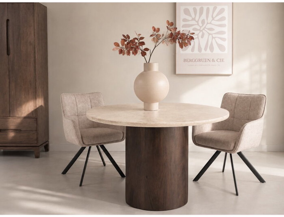 Brix Bottecino eettafel Rond 120cm