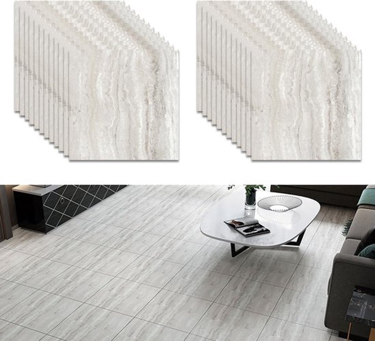 Vloertegels 30 x 30 cm - Zelfklevend - Antislip - Waterdicht - Slijtvast - Milieuvriendelijk en duurzaam - Vinylvloer