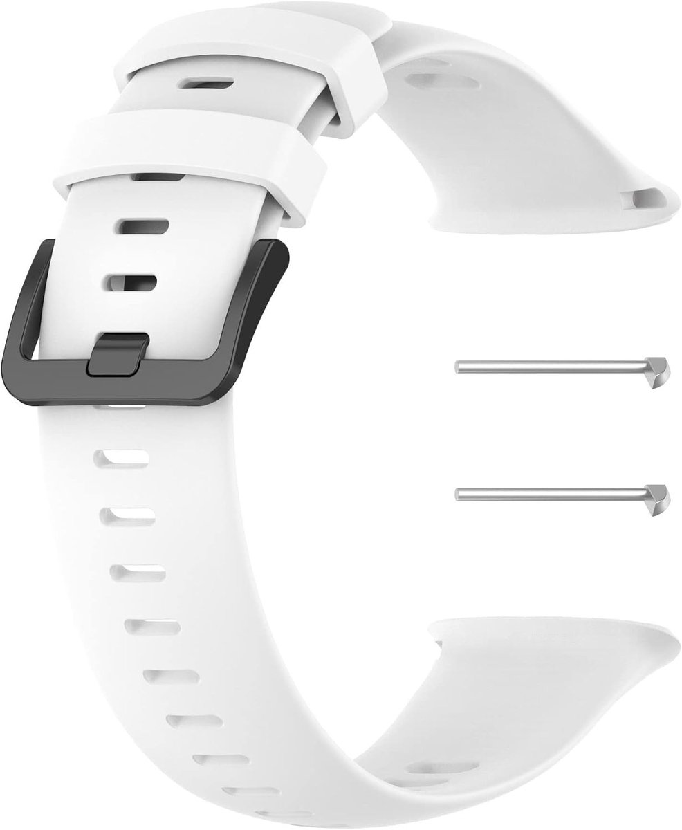 Vervangende Soft Silicone Sportband voor Vantage V2 Smartwatch - Comfortabele en Duurzame Horlogeband in Wit voor Actieve Gebruikers