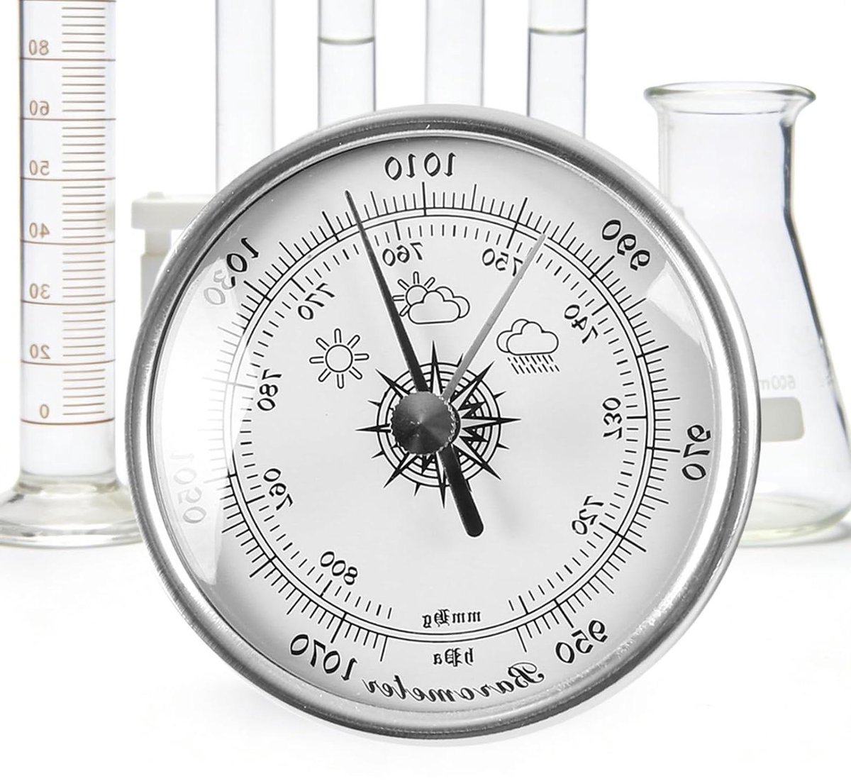 Buitenbarometer - Weerindicator - Weersvoorspelling - Mechanische constructie - 70 millimeter - Enkele Attribuut