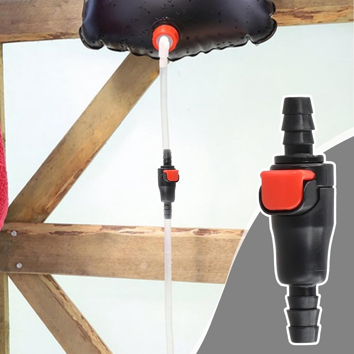 Waterzak Aansluitstuk - Hydratatie Adapter - Buiten Hydrateren - Lekvrije Klikverbinding - 2 Stuks - Enkel kenmerk