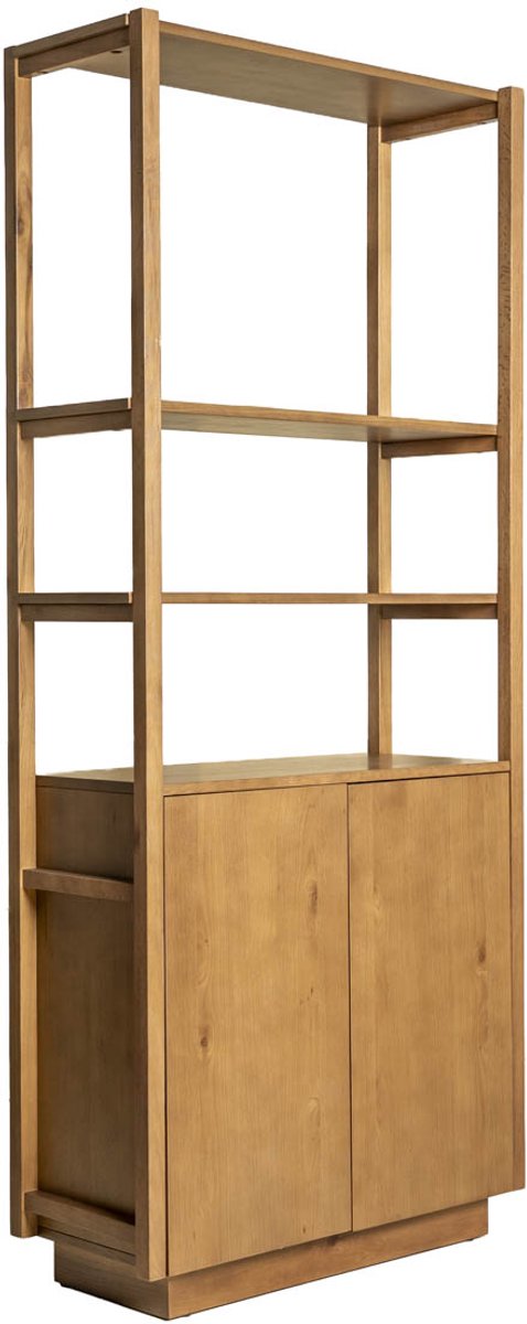 DÉJA Living Wandkast Levi - Bruin Eiken - 90 x 38 x 210 cm