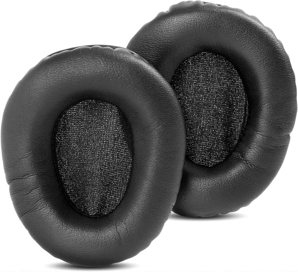 Oorkussens Vervangen - Koptelefoon Kussens - Comfortabel Luisteren - Proteïneleer Geheugenschuim - 155 x 119 x 25 cm - Zwart
